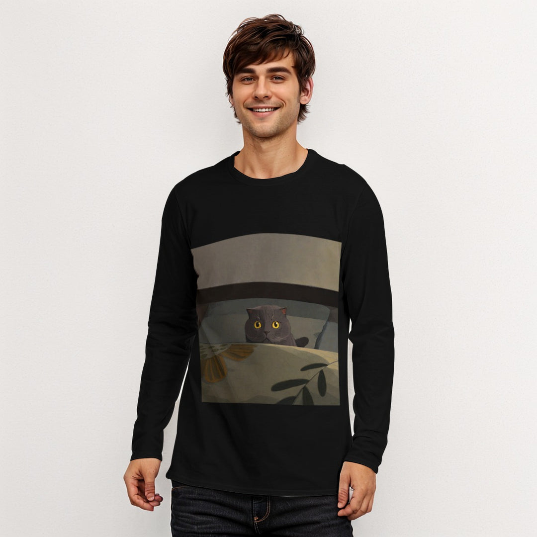 All-Over Print Long Sleeve T-Shirt | 190GSM Cotton