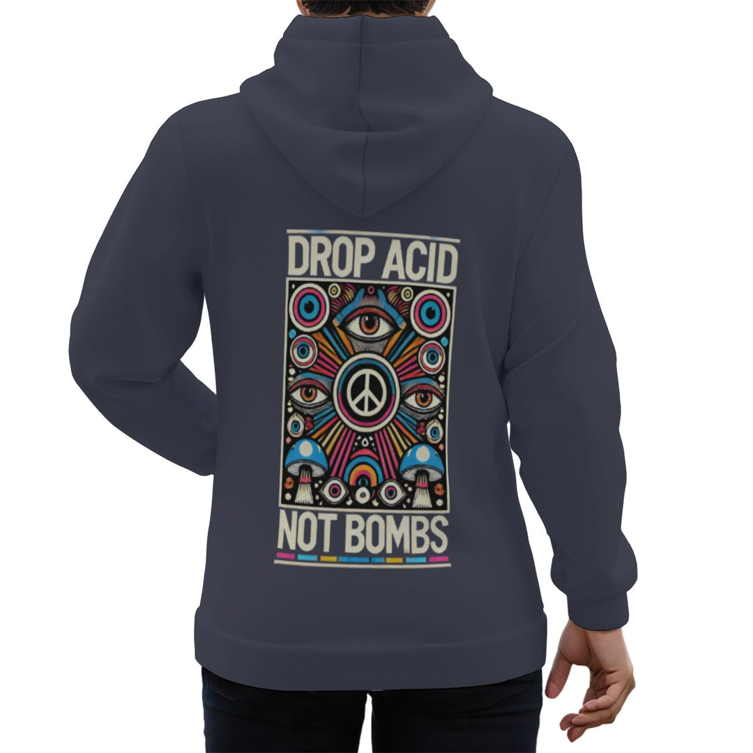 ‘Retro psychedelia’ Eco-friendly All-Over Print Unisex Pullover Hoodie