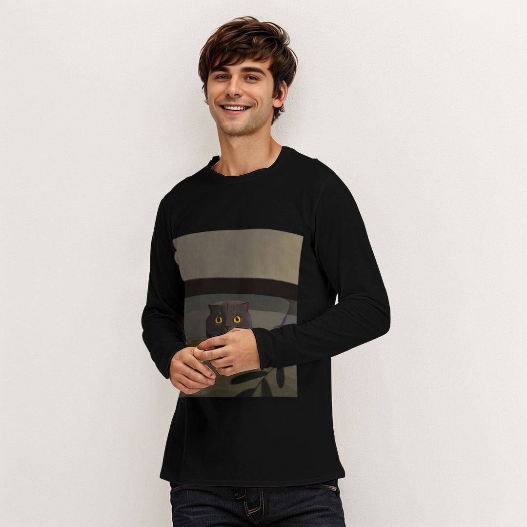 All-Over Print Long Sleeve T-Shirt | 190GSM Cotton