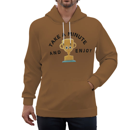 Eco-friendly Trophy Print Unisex Pullover Hoodie