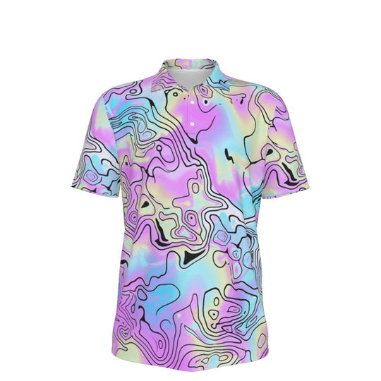 All-Over Print Men's UV Protection POLO Shirt