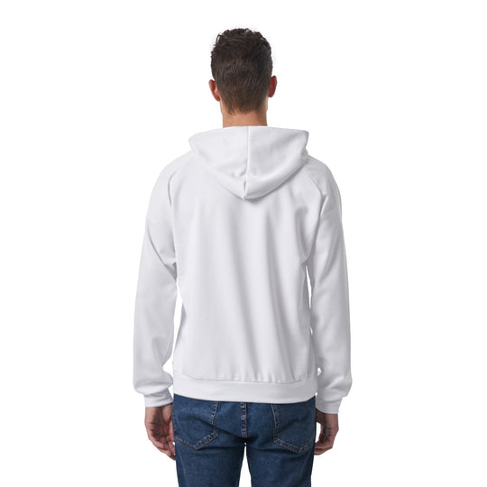 Retro Print Men's Raglan Pullover Hoodie