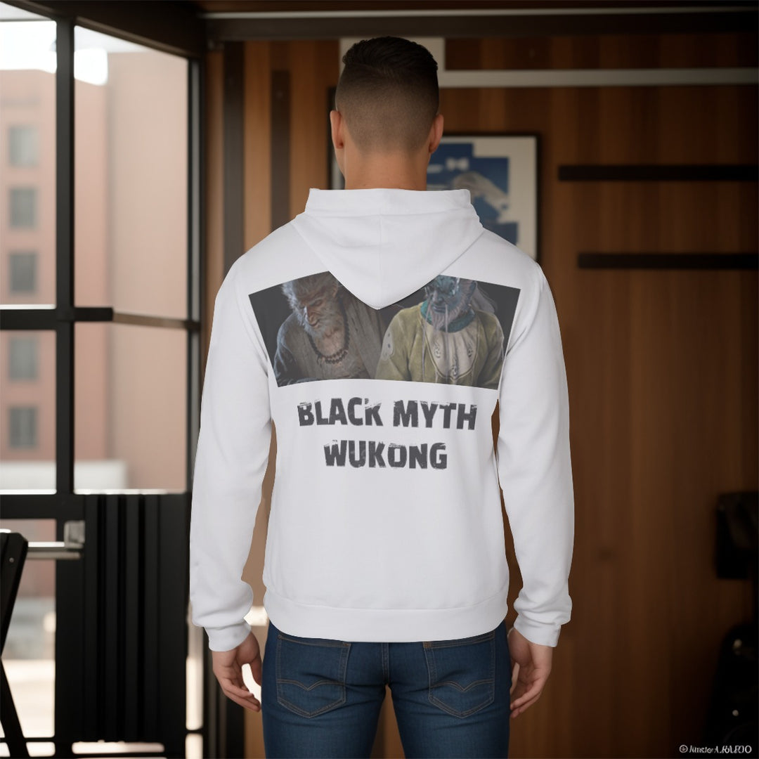 WuKong XIV All-Over Print Men's Pullover Hoodie