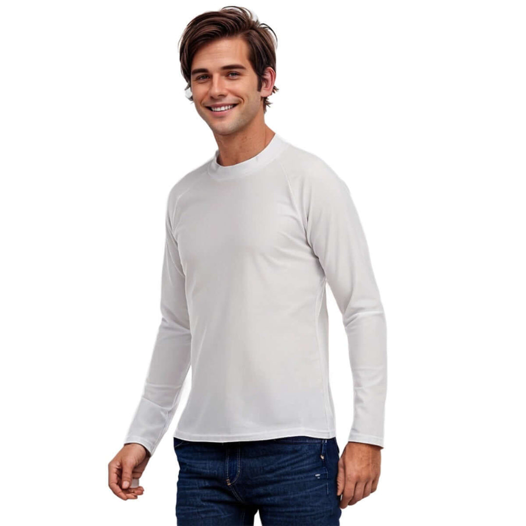 Personalized Men's Long Sleeve T-shirt Cotton Blend Tees - Archiify
