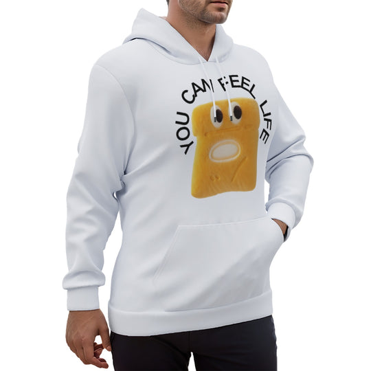 Eco-friendly Biscuit Print Unisex Pullover Hoodie