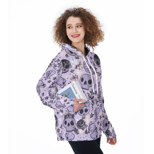 Women's Cute Skull Print Hoodie