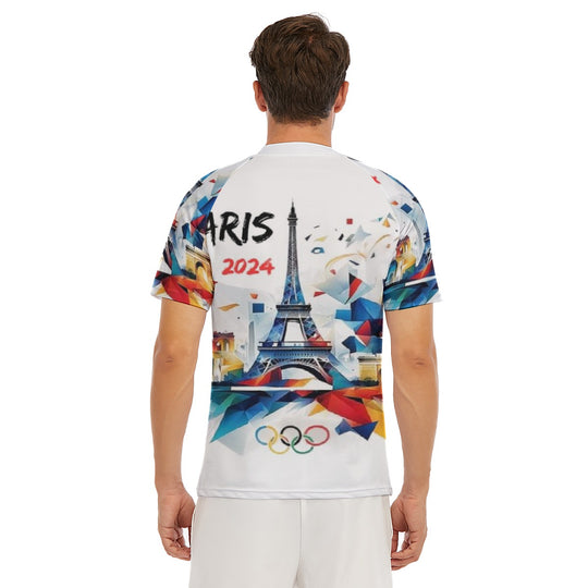 2024 Paris Olympic Men's Tight Surf Clothing With Half Sleeves