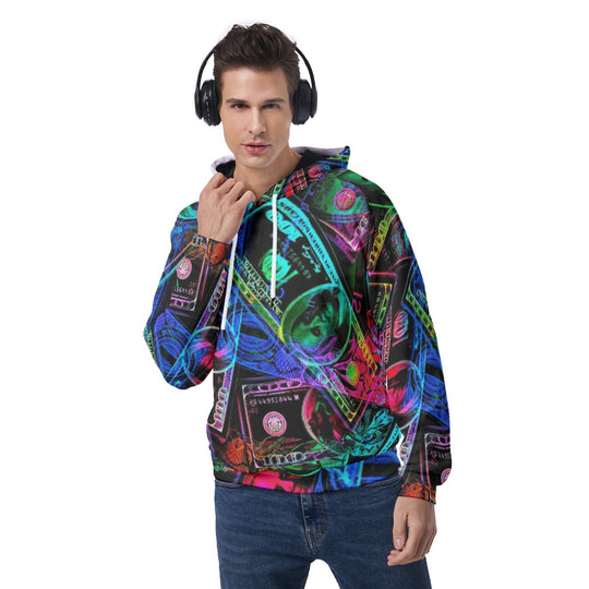 All-Over Print Men's Raglan Pullover Hoodie