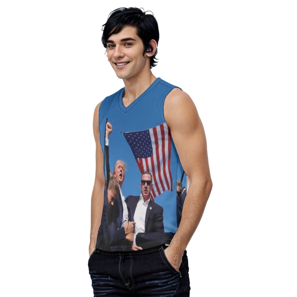 Men's V-neck Trump Tank Top