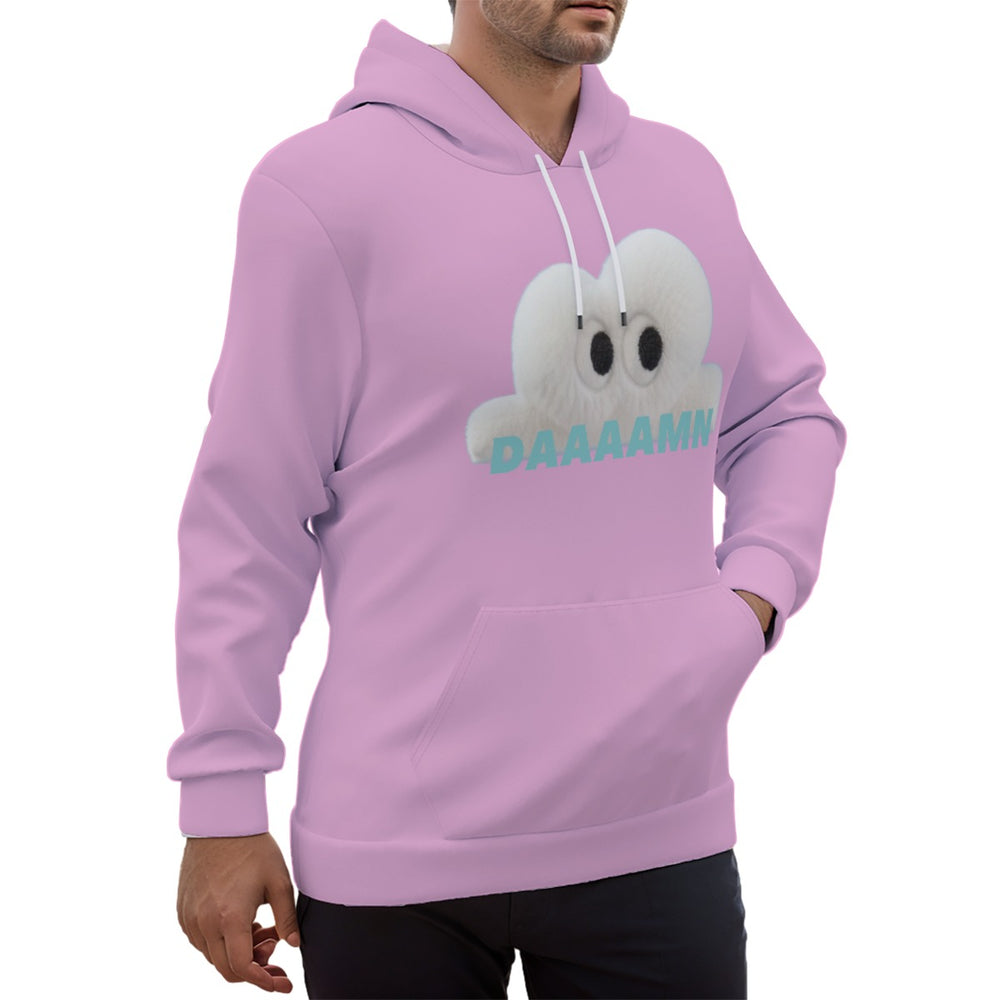 Eco-friendly Cloud Print Unisex Pullover Hoodie