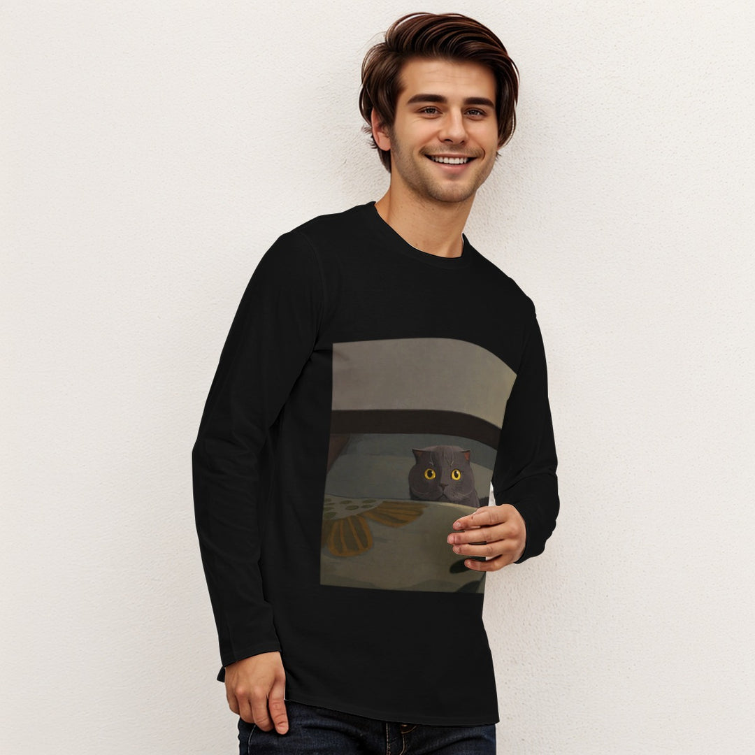 All-Over Print Long Sleeve T-Shirt | 190GSM Cotton