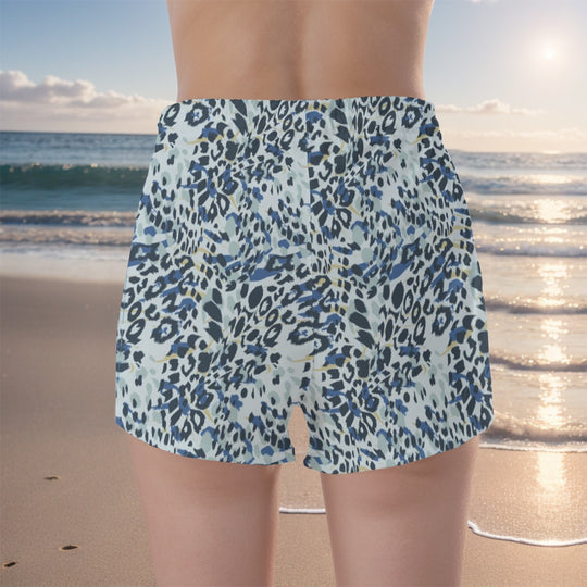 Leopard Print Women's Running Shorts