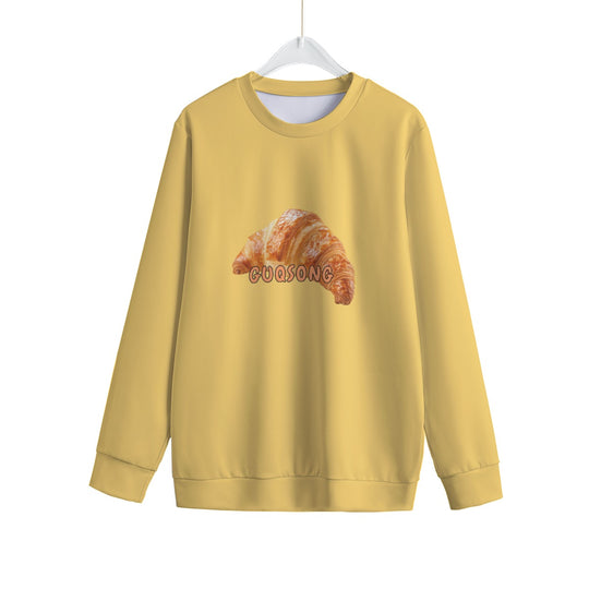 ‘Croissant’ All-Over Print Women's Sweatshirt