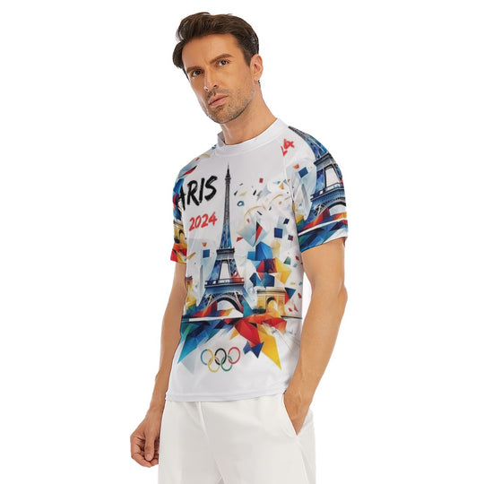 2024 Paris Olympic Men's Tight Surf Clothing With Half Sleeves