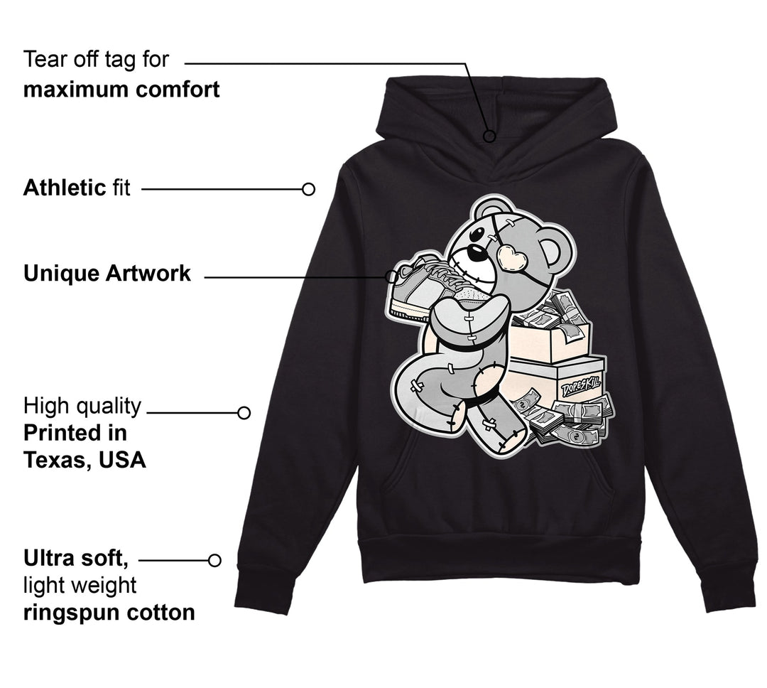 Dunk Cool Grey DopeSkill Hoodie Sweatshirt Bear Steals Sneaker Graphic