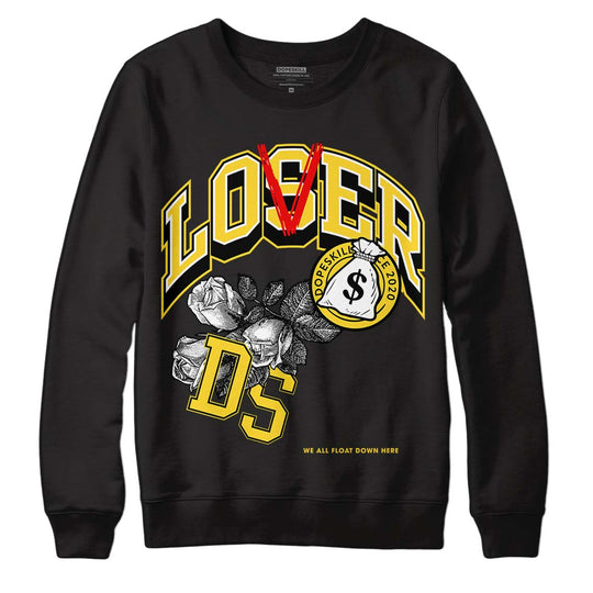 Black Tour Yellow AJ 4 Thunder DopeSkill Sweatshirt Loser Lover Graphic