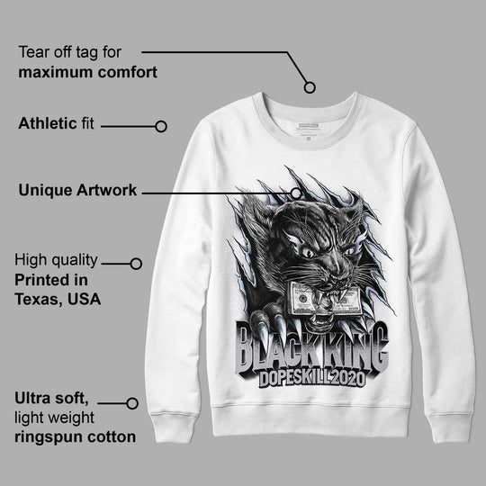 Cement Grey 11s DopeSkill Sweatshirt Black King Graphic