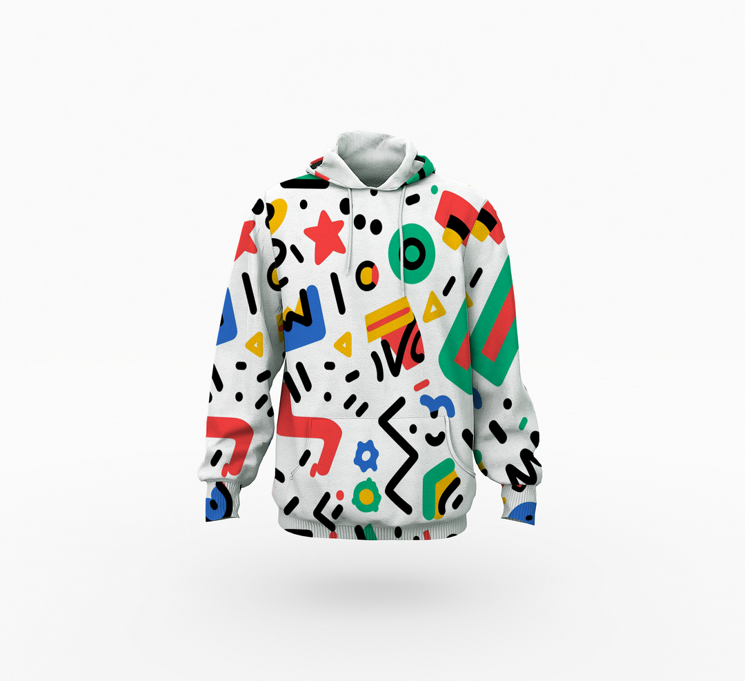 Women's Alphabet Graffiti Print Hoodie