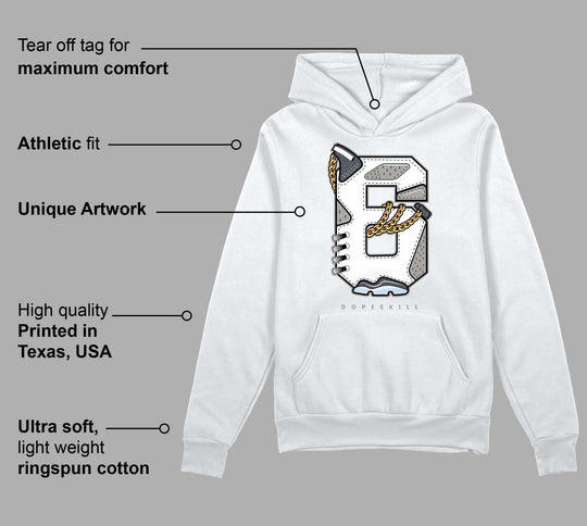 Cool Grey 6s DopeSkill Hoodie Sweatshirt No.6 Graphic