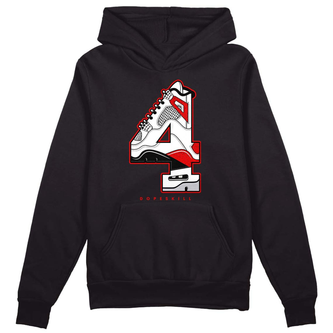 Red Cement 4S DopeSkill Hoodie Sweatshirt No.4 Graphic