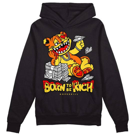 Black Tour Yellow AJ 4 Thunder DopeSkill Hoodie Sweatshirt Born To Be Rich Graphic