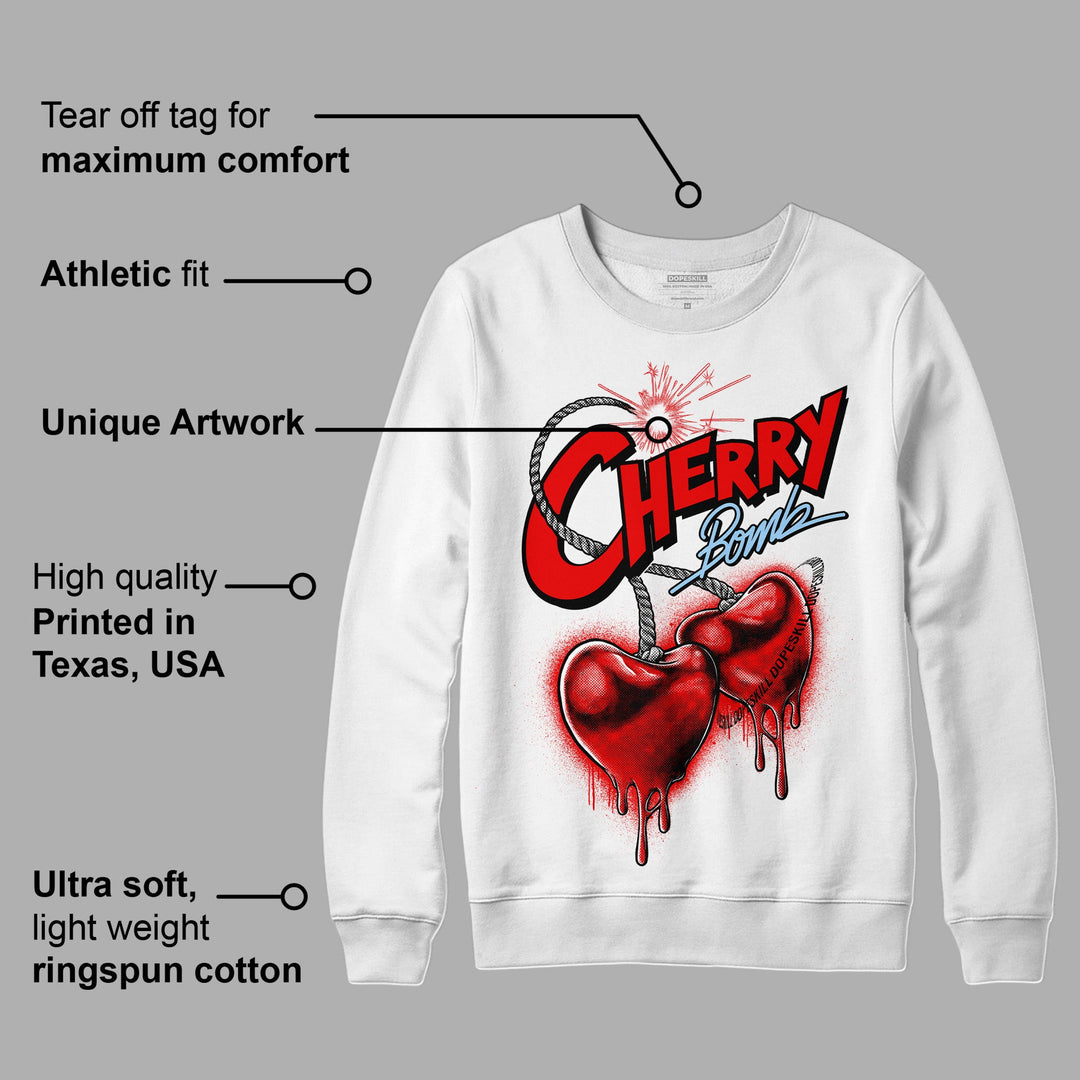 Cherry 11s DopeSkill Sweatshirt Cherry Bomb Graphic