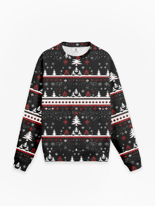 Statement Crewneck Knit in Winter Wonderland