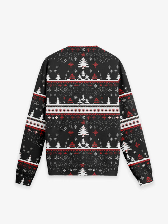 Statement Crewneck Knit in Winter Wonderland