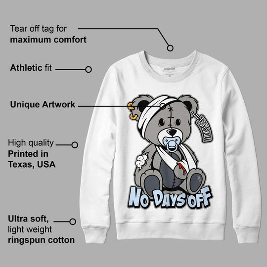 Cool Grey 6s DopeSkill Sweatshirt Hurt Bear Graphic