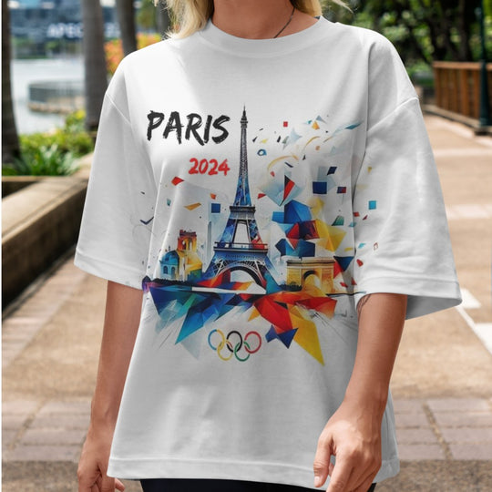 2024 Paris Olympic Print Crew Neck T-Shirt | 190GSM Cotton