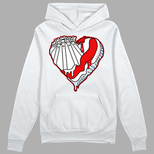 Cherry 11s DopeSkill Hoodie Sweatshirt Heart AJ 11 Graphic