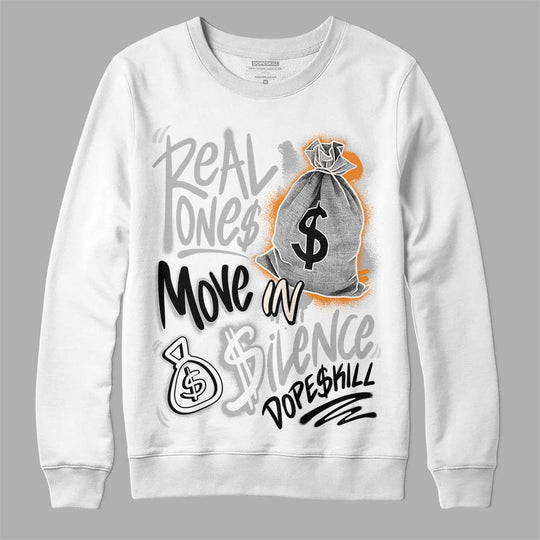 Dunk Cool Grey DopeSkill Sweatshirt Real Ones Move In Silence Graphic