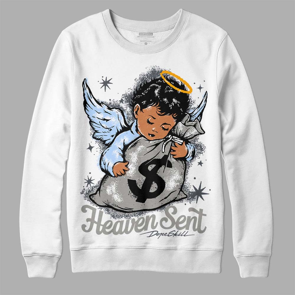 Cool Grey 11s DopeSkill Sweatshirt Heaven Sent Graphic