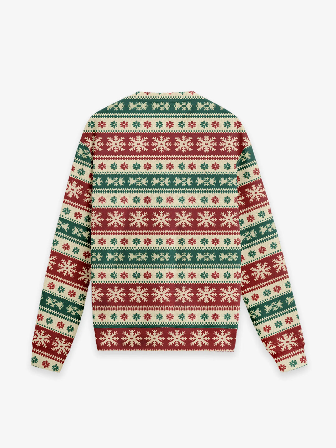 Statement Crewneck Knit in Starlit Snowflakes