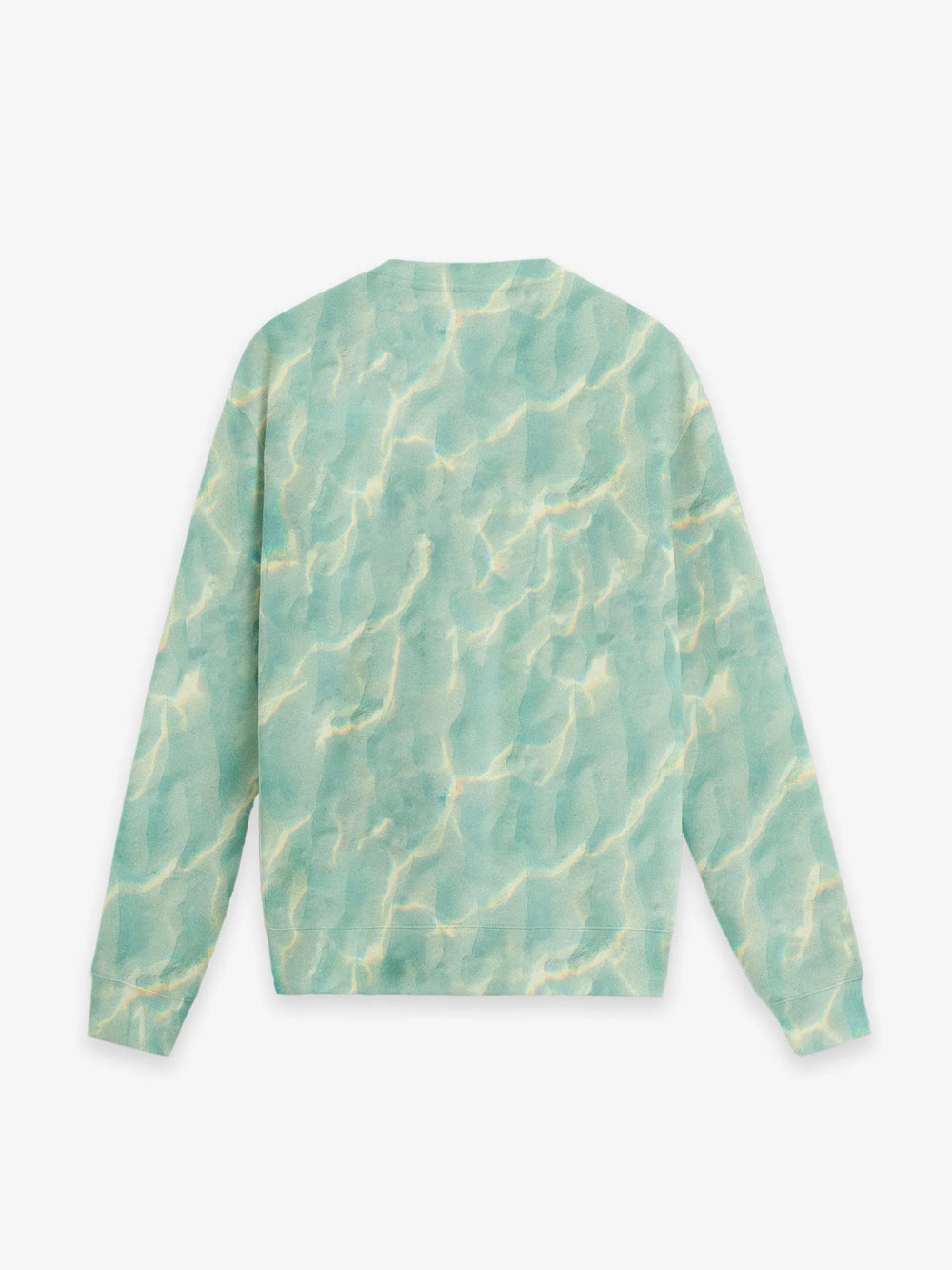 Statement Crewneck Knit in Tropical Tides