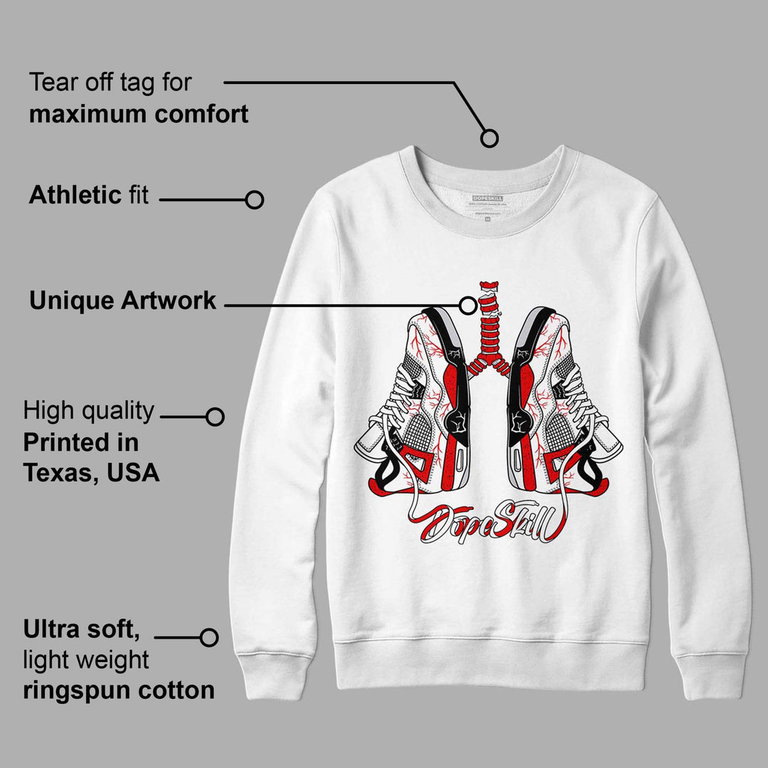 Red Cement 4S DopeSkill Sweatshirt Breathe Graphic