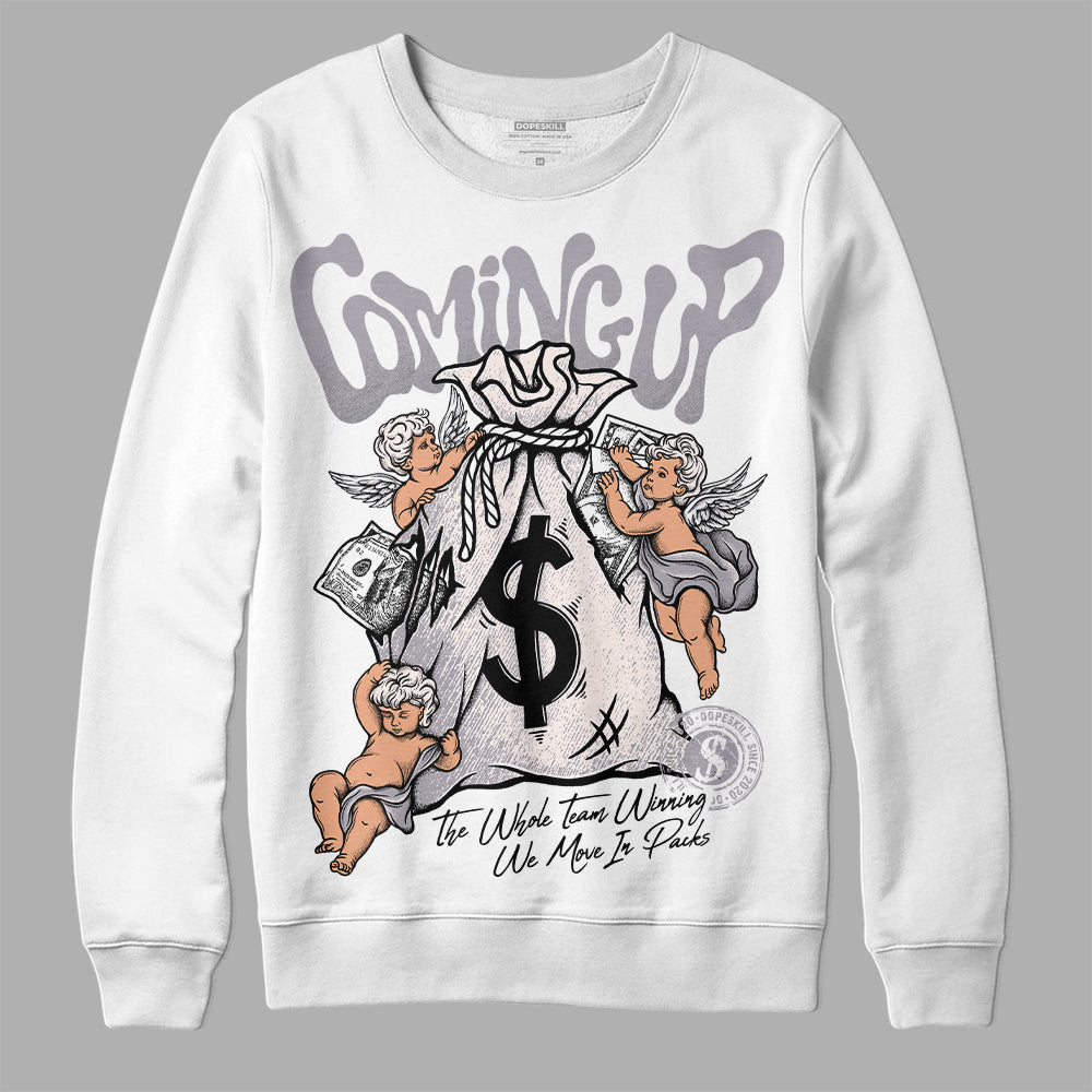 Cement Grey 2s DopeSkill Sweatshirt Money Bag Coming Up Graphic