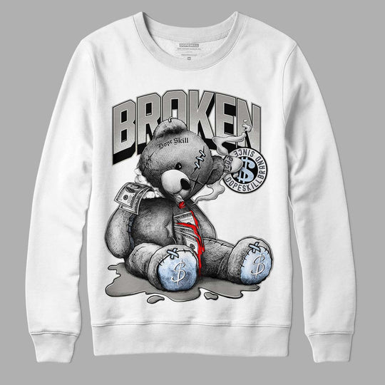 Cool Grey 6s DopeSkill Sweatshirt Sick Bear Graphic