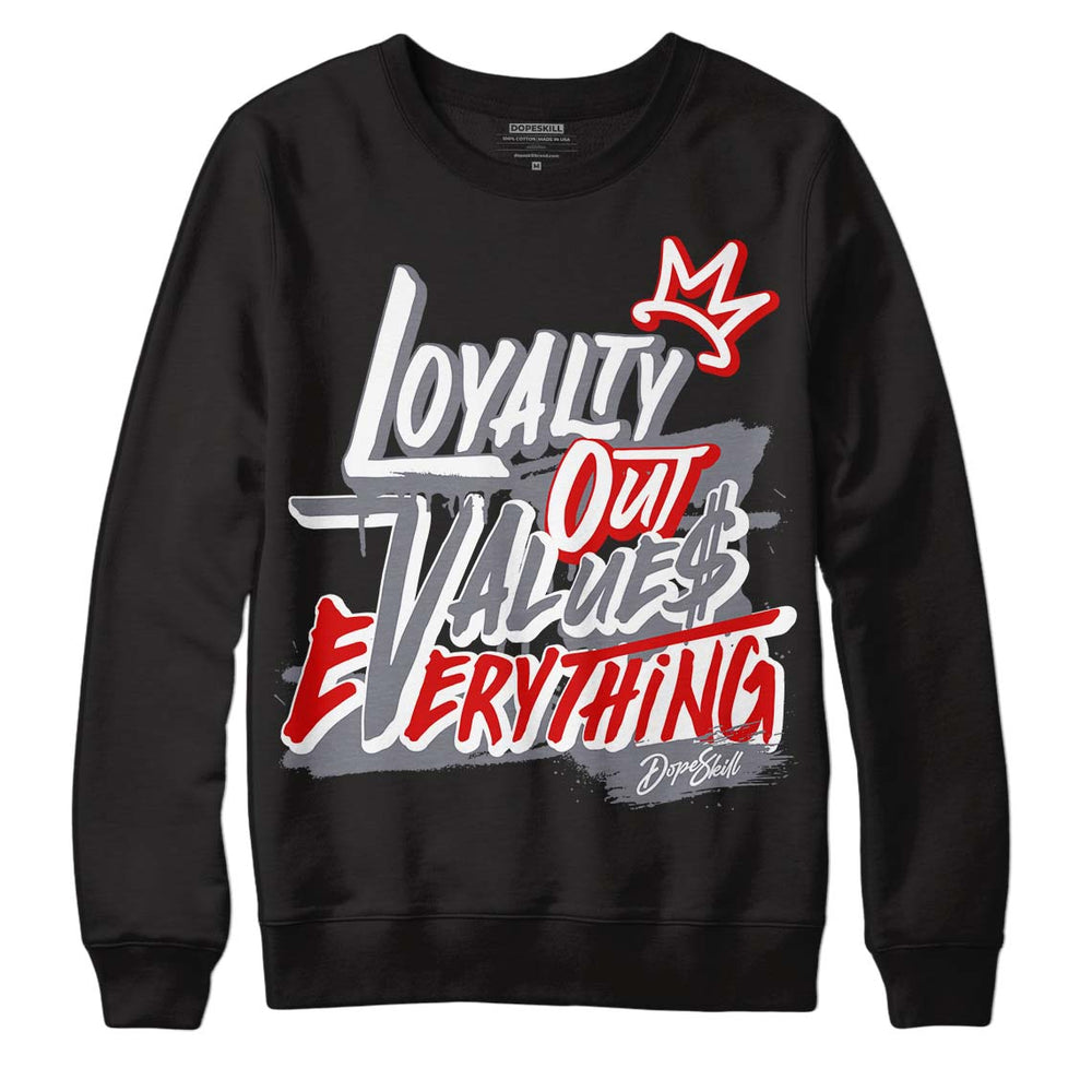 Fire Red 9s DopeSkill Sweatshirt LOVE Graphic