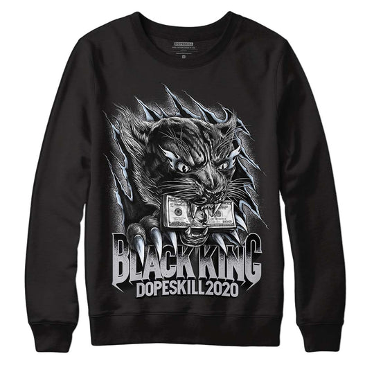 Cement Grey 11s DopeSkill Sweatshirt Black King Graphic