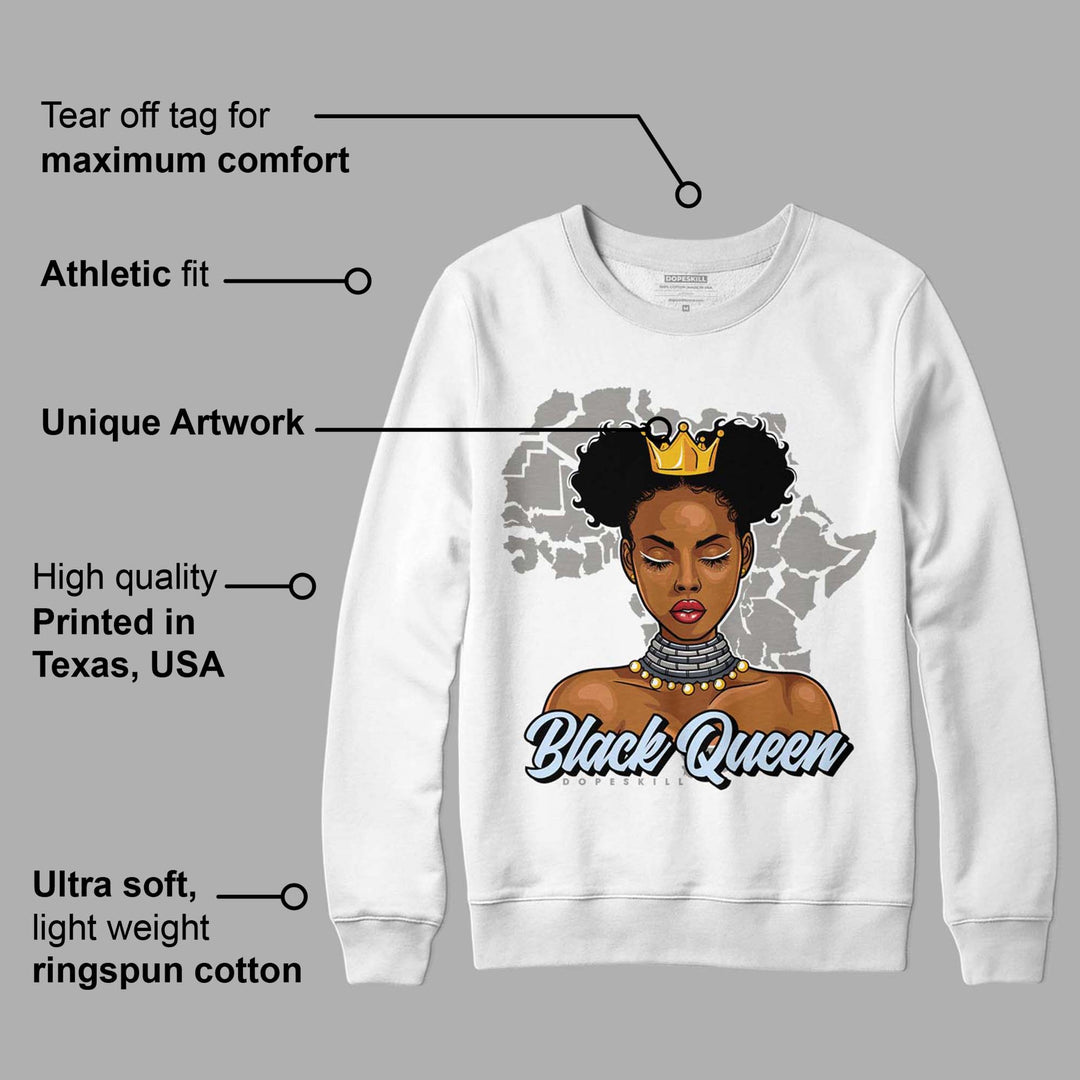 Cool Grey 6s DopeSkill Sweatshirt Black Queen Graphic