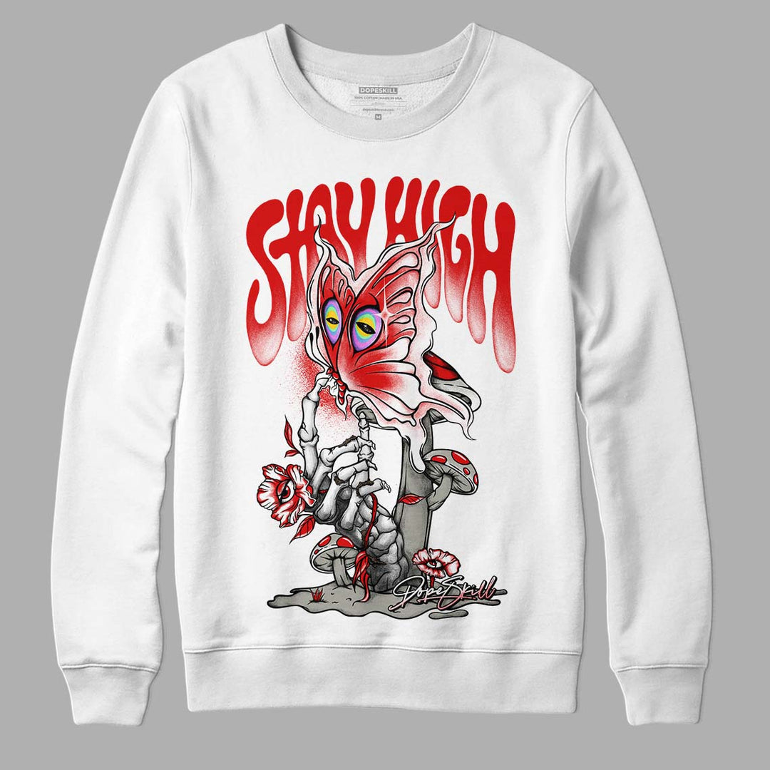 Fire Red 3s DopeSkill Sweatshirt Stay High Graphic