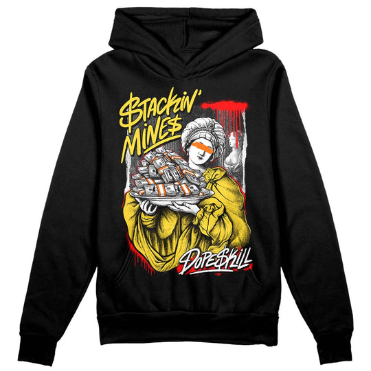 Black Tour Yellow AJ 4 Thunder DopeSkill Hoodie Sweatshirt Stackin Mines Graphic