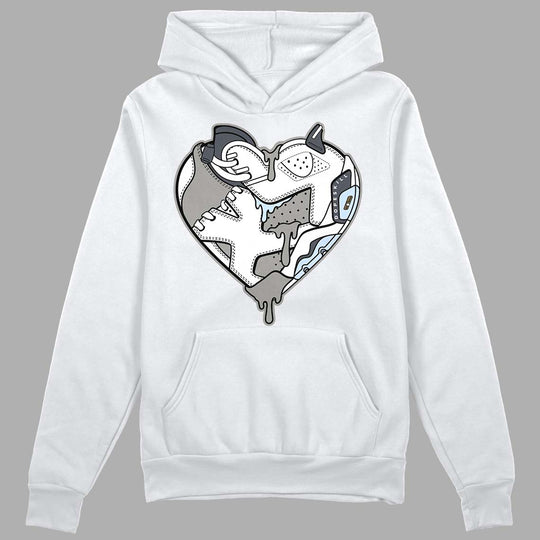 Cool Grey 6s DopeSkill Hoodie Sweatshirt Heart AJ 6 Graphic