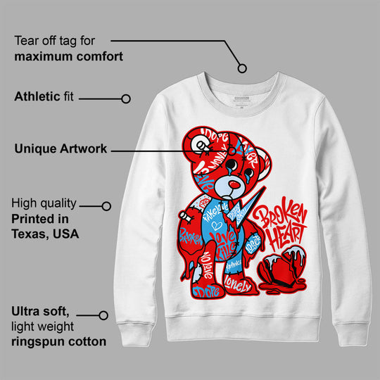 Cherry 11s DopeSkill Sweatshirt Broken Heart Graphic