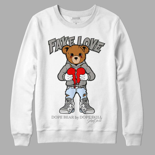 Cool Grey 6s DopeSkill Sweatshirt Fake Love Graphic