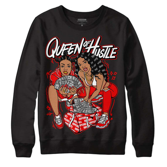 Cherry 11s DopeSkill Sweatshirt Queen Of Hustle Graphic