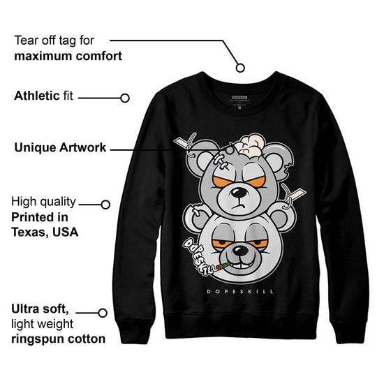 Dunk Cool Grey DopeSkill Sweatshirt New Double Bear Graphic