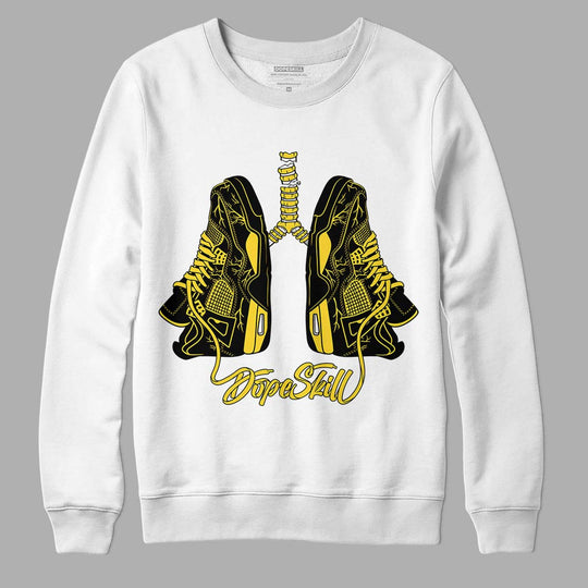 Black Tour Yellow AJ 4 Thunder DopeSkill Sweatshirt Breathe Graphic