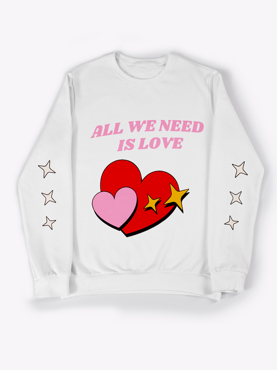 All-Over Print Unisex O-neck Sweatshirt | 310GSM Cotton